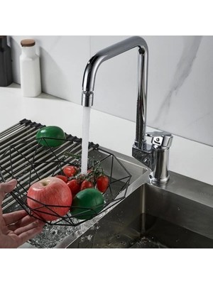 Sungur's Store Mafsallı Krom Eviye Bataryası Modern Tasarım ve Kullanım Kolaylığı