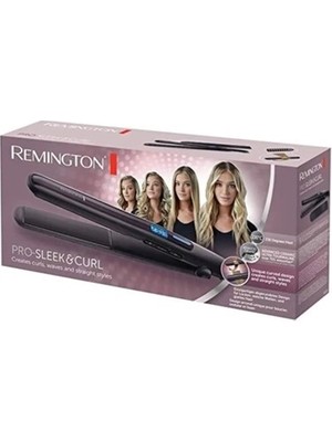 Sungur's Store Remington S6505 Pro-Sleek & Curl Seramik Saç Düzleştirici 150-230°C Isı Ayarı ile Hızlı