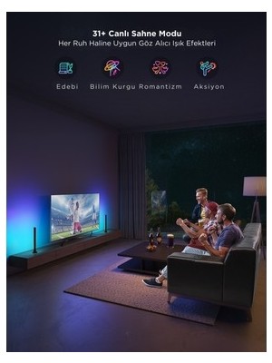 Sungur's Store Yüksek Parlaklık ve Enerji Tasarruflu 2'li Rgbıc Bar