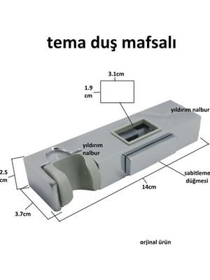 Sungur's Store Kare Banyo Duş Fiskiyesi ile Oturağı Seti