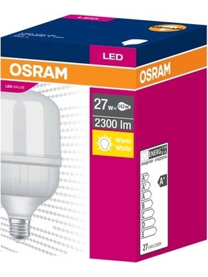 Sungur's Store 27W 3000K Sarı Işık Yayan LED Ampul, 2300LM