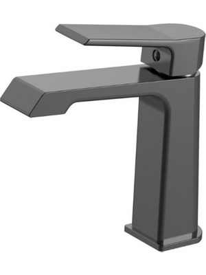 Sungur's Store Metalik Gri Lavabo Bataryası, Dayanıklı Pirinç Malzeme