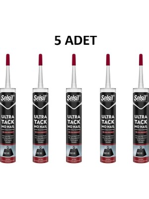 Sungur's Store 290 ml Beyaz Ultra Tack Silikon 5 Adet Kokusuz ve Kaliteli