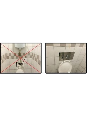 Sungur's Store Parlak Krom Gömme Rezervuar Değişim Kiti