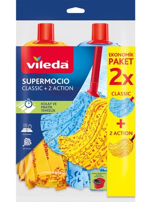 Happy Trend Vileda Supermocio Paspas 2'li Eko Paket