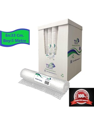 Brf Store Irmakxx Tify Balonlu Naylon Sargı 33CM Genişlikte 500CM Uzunlukta Havalı Eşya Koruma Ambalaj Pat Pat