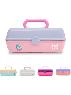 Brf Store Irmakxx Caboodles Stay Retro - Pretty In Petite Makeup Organizer | Kompakt Taşıma Kozmetik Çantası,