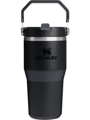 Brf Store Irmakxx Stanley Iceflow Flip Straw Tumbler Pipetli Termos Bardak, Siyah, 0.60 Litre