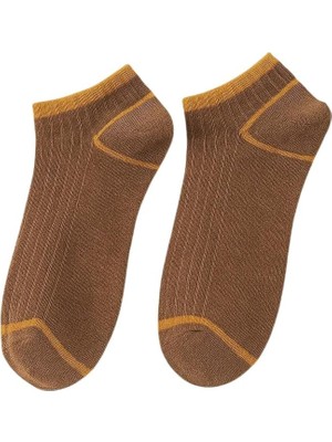 Happy Trend 10'lu Erkek Çemberli Renkli Patik Ekonomik Paket Kısa Spor Sneakers Çorap Tek Beden