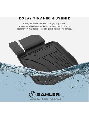 Happy Trend Sahler Tesla Model Y Juniper 2025+ ile Uyumlu 4.5d Pro Premium Oto Havuzlu Paspas