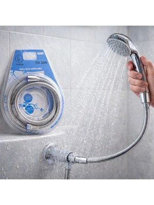 Marsilyan Yaylı Metal Duş Hortumu 150CM Vakumlu Ambalaj (4887)