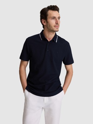 Cacharel Polo Yaka Lacivert Slim Fit T-shirt 50328357 VR033