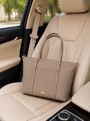 Handley Modern Premium Siyah Kadın Tote Omuz Çantası - Geniş Iç Hacimli Günlük Ölçü Uzunluk3 2 cm Eni 42 cm Genişlik 8cm