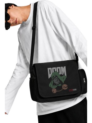 Fuddy Moda Unisex Doctor Doom Baskılı Postacı Çantası