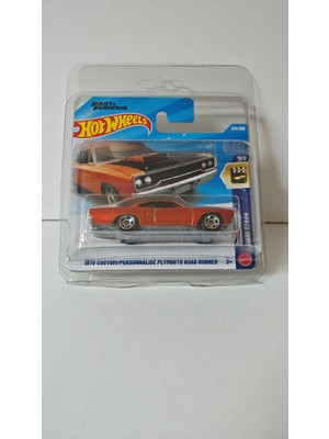 Hot Wheels Screen Time Grand Ecran Serisi - Fast And Furious 1970 Custom/personnalise Plymouth Road Runner Model Araba - (Koruma Kabı Ile Birlikte)