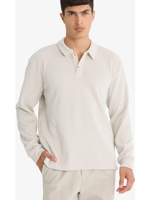 Die Grup Defacto Regular Fit Polo Yaka Sweatshirt F3317AX25WN