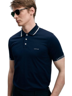 Die Grup Lufian Erkek Hold Smart Polo T-Shirt 111040251 Lacivert