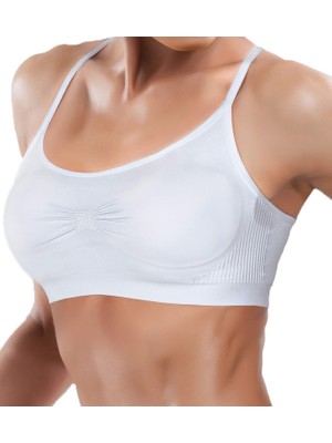 Die Grup Miorre Ultra Comfort Dikişsiz Yumuşak Kap Sport Sütyen Beyaz L/xl