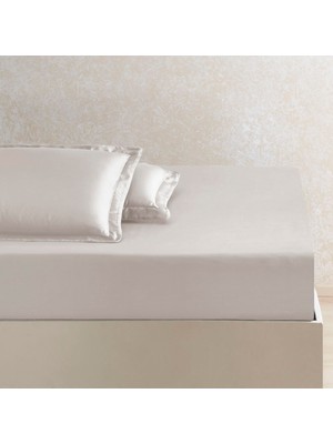 Die Grup Linens x Tencel™ Lyocell King Lastikli Çarşaf Bej