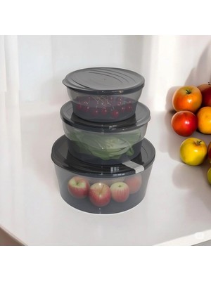 Die Grup Tuffex Polo Kitchen Serisi Saklama Kabı 3'lü Set 1500 Ml, 3000 Ml, 5200 ml