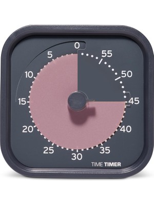 Die Grup Time Timer Mod Home - Metalik Serisi - Dehb, Yetişkinler, Öğrenciler ve Pomodoro Için Sessiz Çalışma (Metalik Fırtına) Için Bireysel Boyutlu 60 Dakikalık Görsel Geri Sayım Sayacı