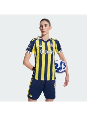 Die Grup Adidas Fen H Jsy W Kadın Forma, Byello/dkblue, M