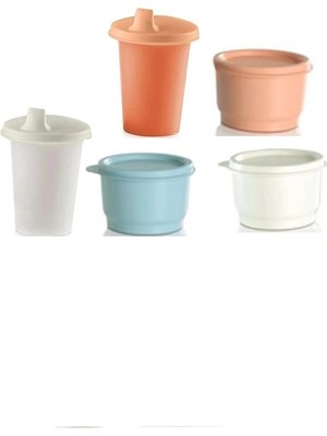 Die Grup Tupperware Minik Atıştırmalık Kaplar & Hep Yanımda Biberon Bardak 2 Li
