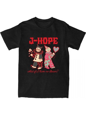 Die Grup Tarzsokak Siyah J-Hope Sahne Turu, Lu Unisex Streetwear Hip Hop Giysi, Siyah-79, L