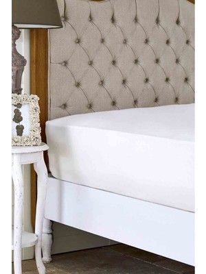 Die Grup Karaca Home Ekru %100 Pamuk Düz Çarşaf 240 cm x 260 cm