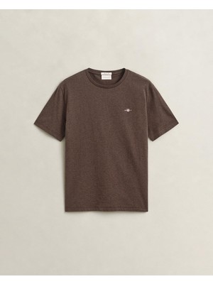 Die Grup Gant Erkek Kahverengi Regular Fit T-Shirt