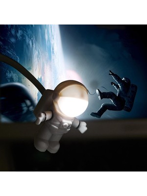 Die Grup Lynsatac Yaratıcı Astronot USB Işık Esnek USB LED Işık Dizüstü Bilgisayar, Masaüstü, Pc ve Mac Bilgisayar Için, Güç Bankası Veya Dizüstü Bilgisayardan Güç