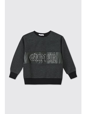 Die Grup Panço Erkek Çocuk Antrasit Sweatshirt