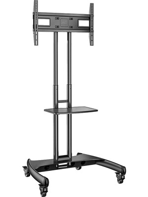 Die Grup Ergosolid Nb AVA1500B Tekerlekli Ayak, Ayarlanabilir, 45,5 Kg'a Kadar Lcd/led/plazma Tv Için, Siyah