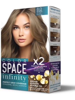 Die Grup Color Space Infınıty Set Saç Boyası 8.0 Açık Kumral
