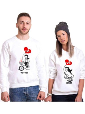 Die Grup Tshirthane Bisiklet Love Sevgili Kombinleri Sweatshirt Kombini, Kadın, S-Tek Ürün Fiyatıdır, Kombin Yapmak Için En Az 2 Adet Sepete Ekleyiniz