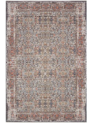 Die Grup Cool Halı Hanedan Gri Halı Klasik Desenli Modern Ev Oda Halısı Etnik Desenli Vintage Halı Dokuma Salon Halısı 200X300