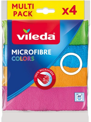 Die Grup Vileda 151502 Colors Mikrofiber Bez 4'lü Paket, 30X30