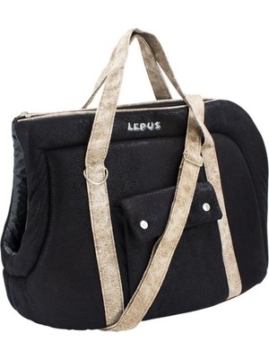 Die Grup Lepus Kedi ve Köpek Taşıma Çantası Açık (Sling Bag) Siyah Siyah