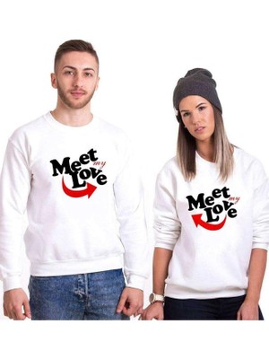Die Grup Tshirthane Meet My Love Sevgili Kombinleri Sweatshirt Kombini, Kadın, S-Tek Ürün Fiyatıdır, Kombin Yapmak Için En Az 2 Adet Sepete Ekleyiniz