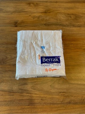 Berrak Tamamen Pamuk Erkek Atlet 6'lı Paket-Beyaz-56