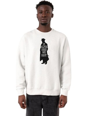 Die Grup Tshirthane Peaky Blinders Alfie Dies Halloween Beyaz Erkek 2ip Sweatshirt P22476S6605, S