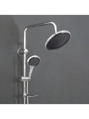 Die Grup Robot Tepe Duş Seti Takımı Shower Yağmurlama Yuvarşal Lüx Banyo Masaj Duş Başlığı Sistemi Krom