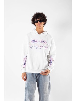 Die Grup Tarzsokak Eternal Text Baskılı Oversize Unisex Beyaz, BEYAZ-355, S
