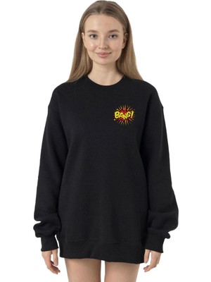 Die Grup Tshirthane Big Bang Theory Bang Logo Siyah Kadın 2ip Sweatshirt P23726S1470, 2xl