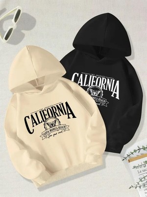 Die Grup Tarzsokak Renkli Kapşonlu Sweatshirt Çift Sevgili Kombinleri Couple Clothing, RENKLI-K43, S