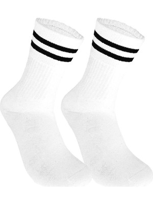 Die Grup Skadi Mons Tennis 2 Pack Unisex Çorap 41-44 Beden, 41-44, 120-1605030423-3, Beyaz, Üniseks-Yetişkin