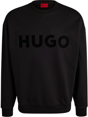 Die Grup Hugo Logolu Pamuklu Regular Fit Bisiklet Yaka Sweat Erkek Sweat 50538778 001