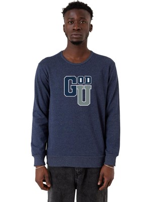 Die Grup Tshirthane Gen V Godolkin University Abbreviation Indigo Erkek 2ip Sweatshirt P24349S9628, L