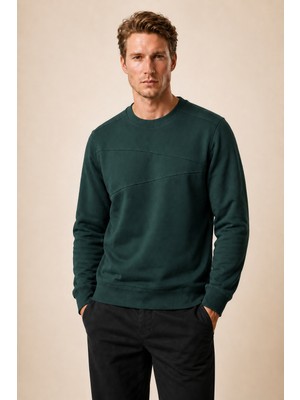 Redline Lines Regular Fit Kışlık Sweatshirt Nefti