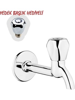 Klasik Uzun Musluk + Musluk Kapak Takımı Hediyeli